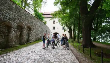 wycieczka szkolna rowerem do Tyńca